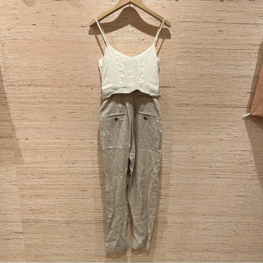 Reformation Linen Jumpsuit 0